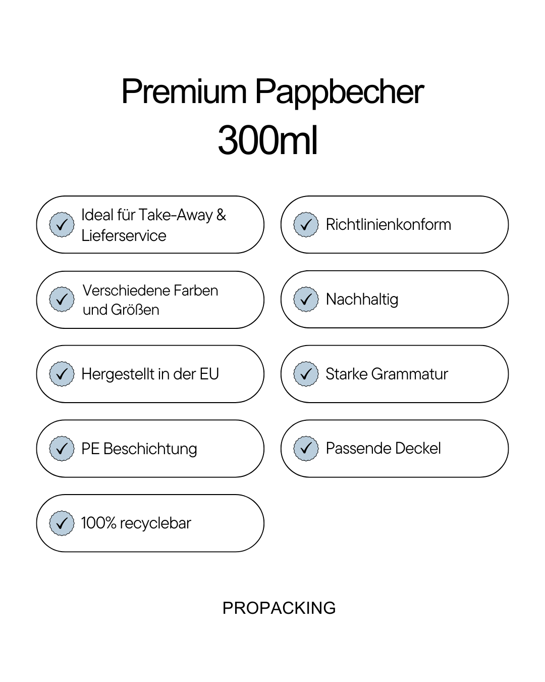 Premium Pappbecher 300ml
