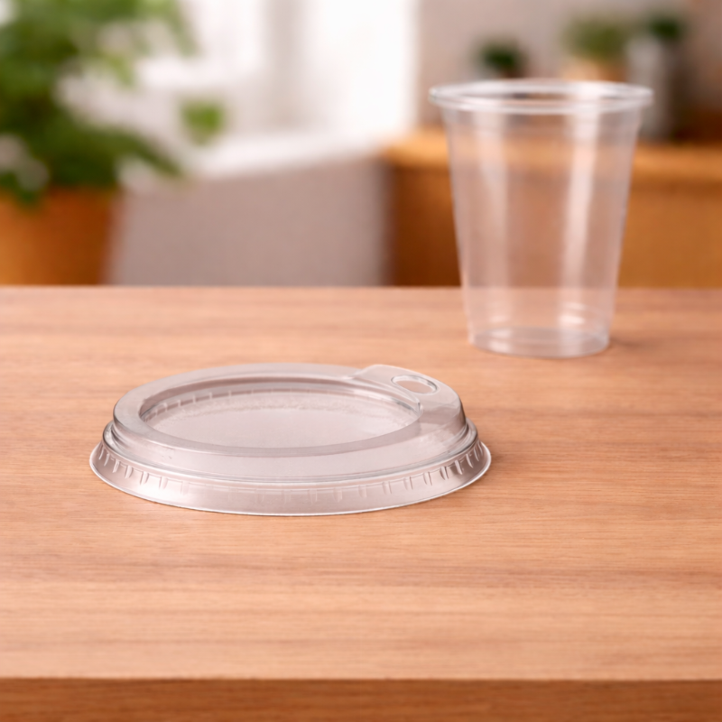 Clear Cup Deckel_Smoothie_Matcha_Deckel mit Trinköffnung_ProPacking