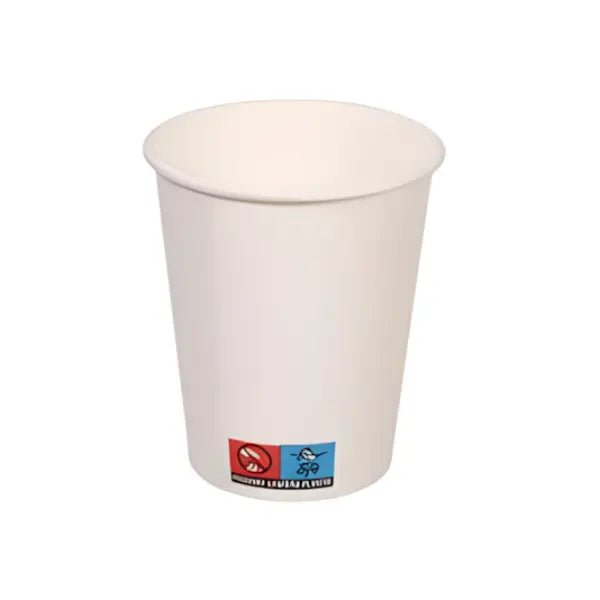 Einweg-Pappbecher in weiß, 200 ml – stilvoll, stabil und ideal für Kaffee oder To-go-Getränke.