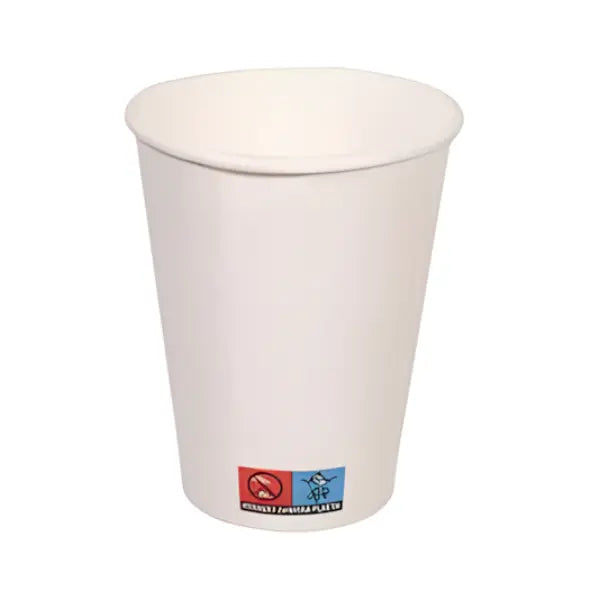 Einweg-Pappbecher in weiß, 300 ml – stilvoll, stabil und ideal für Kaffee oder To-go-Getränke.