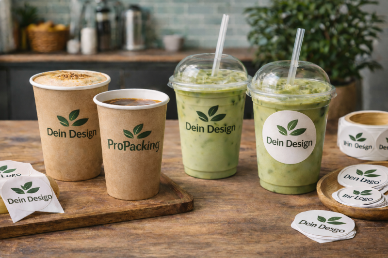 Individuelle bedruckte Becher_Pappbecher_SMoothie Becher_Clear Cups von ProPacking