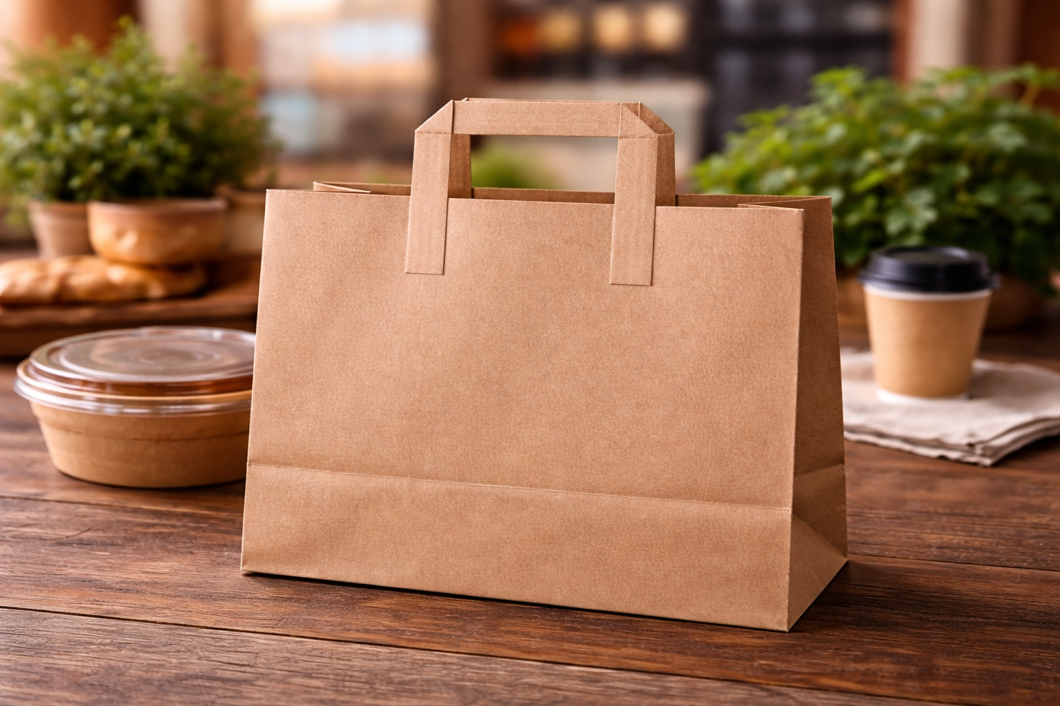 Papiertragetasche mit Flachgriff_ProPacking