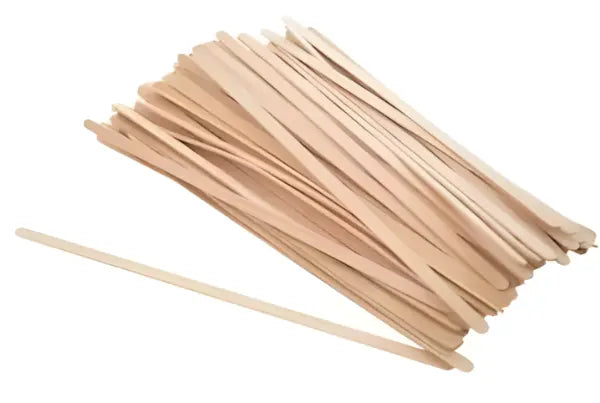 Umweltfreundlicher Holzlöffel aus 14 cm langem Birkenholz, biologisch abbaubar, plastikfrei und ideal für nachhaltige Einwegverpackungen.