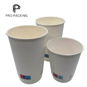 Premium Pappbecher / To-Go Becher weiß
